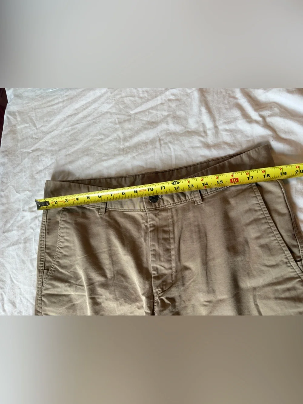 The North Face Tan Cotton Pants with Logo Tag